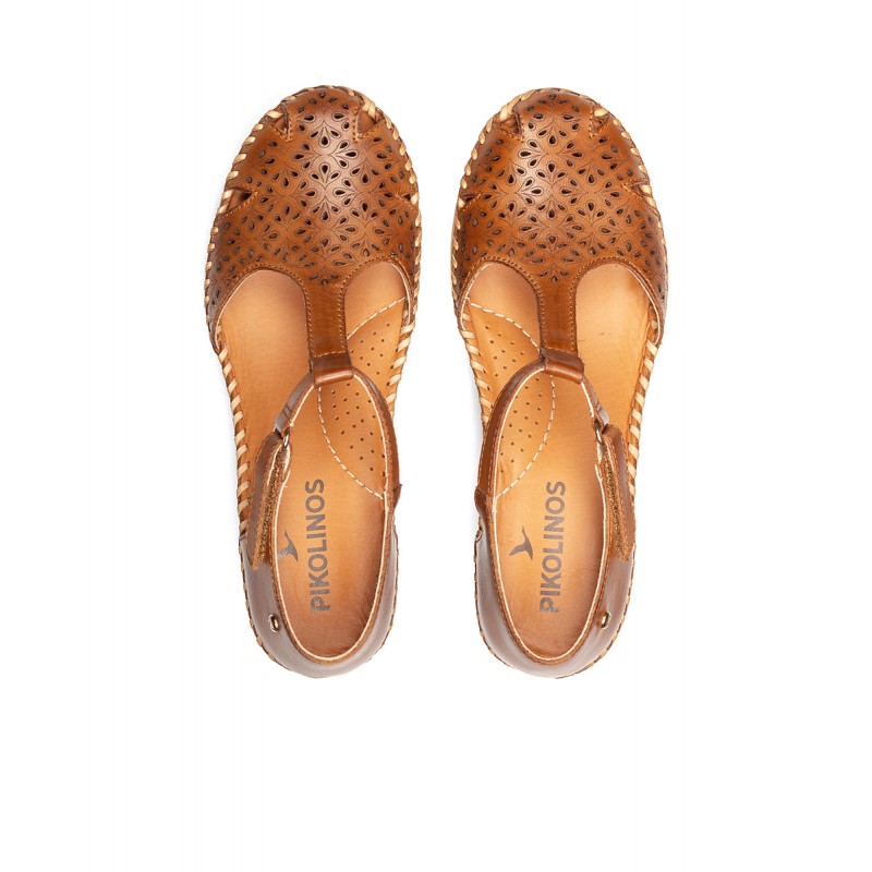 Sandalias cuña Pikolinos AGUADULCE W3Z marrón