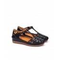 Zapatos semiabiertos Pikolinos CADAQUES W8K negro