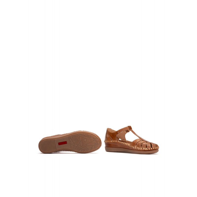 Zapatos semiabiertos Pikolinos CADAQUES W8K marrón
