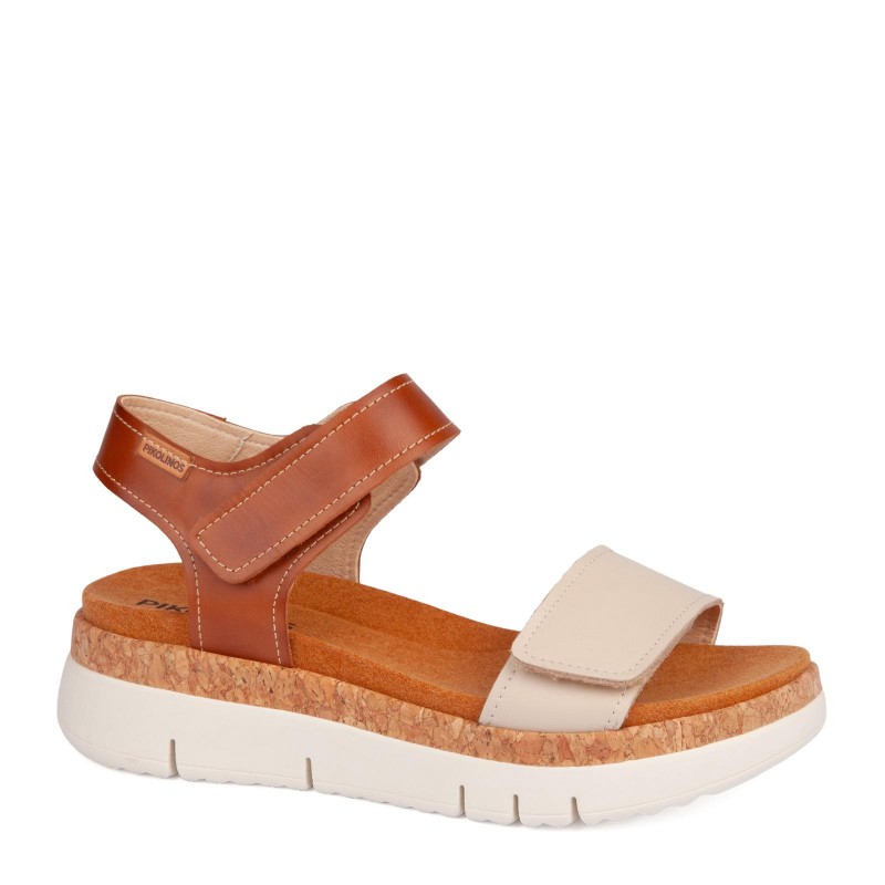 Sandalias cuña Pikolinos PALMA W4N blanco