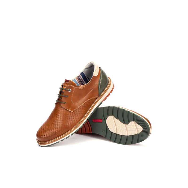 Zapatos cordones Pikolinos BERNA M8J marrón