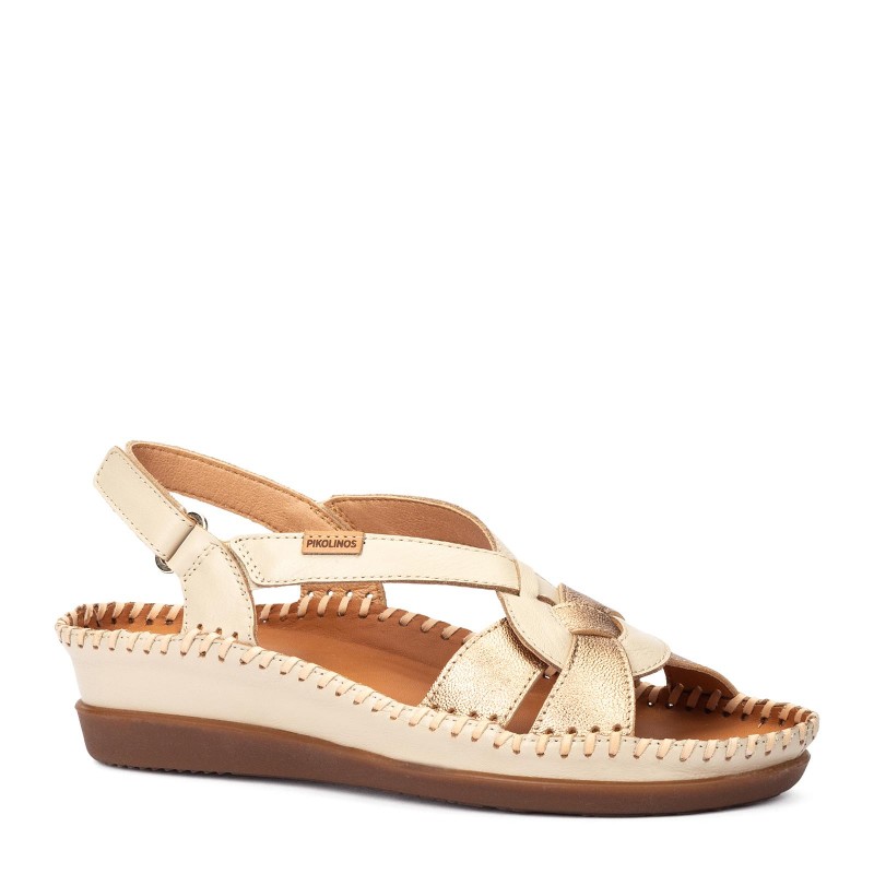 Sandalias cuña Pikolinos CADAQUES W8K blanco