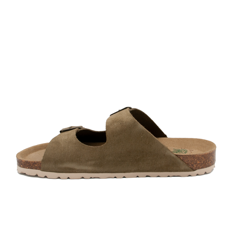 Sandalias Planas Mujer Inter-Bios 7600 Kaki
