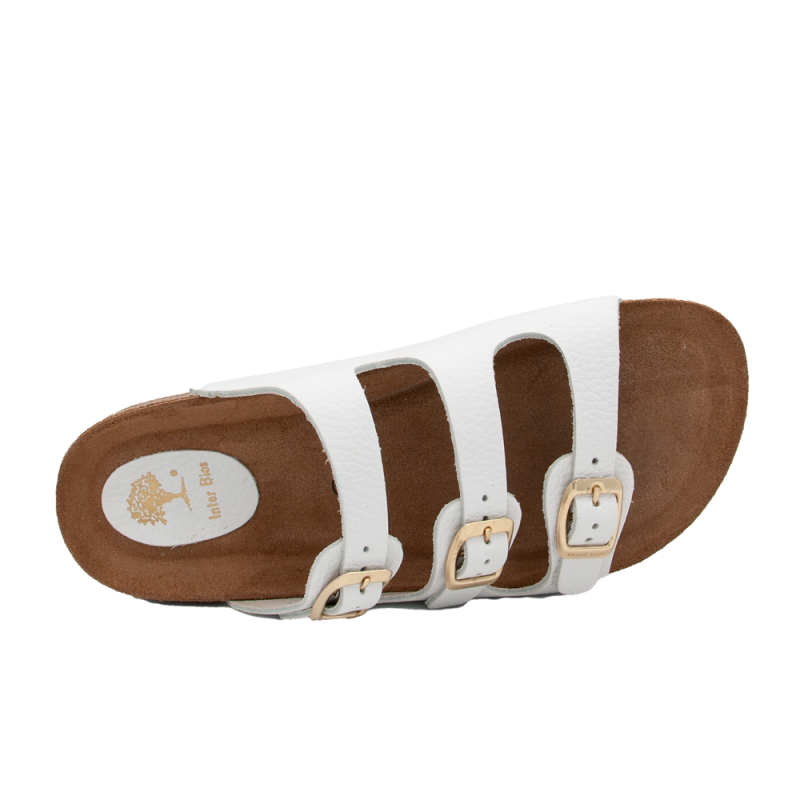Sandalias Planas Mujer Inter-Bios 7231 Blanco