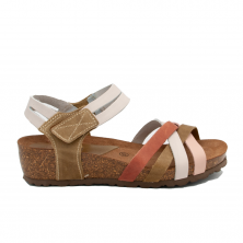 Sandales Femme Inter-Bios 5338 Gris-Kaki