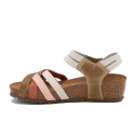 Sandalias Mujer Inter-Bios 5338 Gris-Kaki