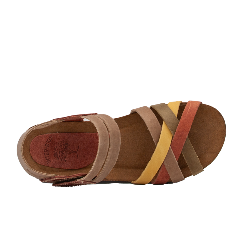 Sandalias Mujer Inter-Bios 5338 Kaki
