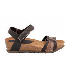 Espadrilles Compensées Femme Inter-Bios 5383 Moka