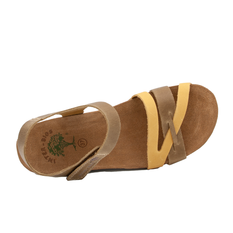 Cuñas Mujer Inter-Bios 5803 Kaki-Mostaza