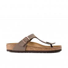 Platte Sandalen Dames Birkenstock Gizeh Mokka