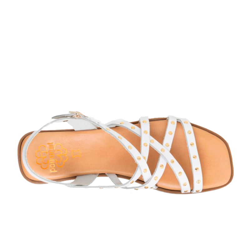 Sandalias Planas Mujer Porronet 3223 Blanco