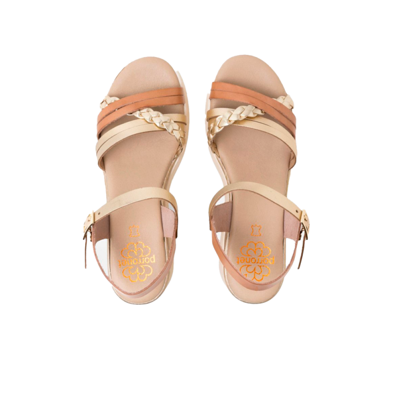 Cuñas Mujer Porronet 3269 Taupe