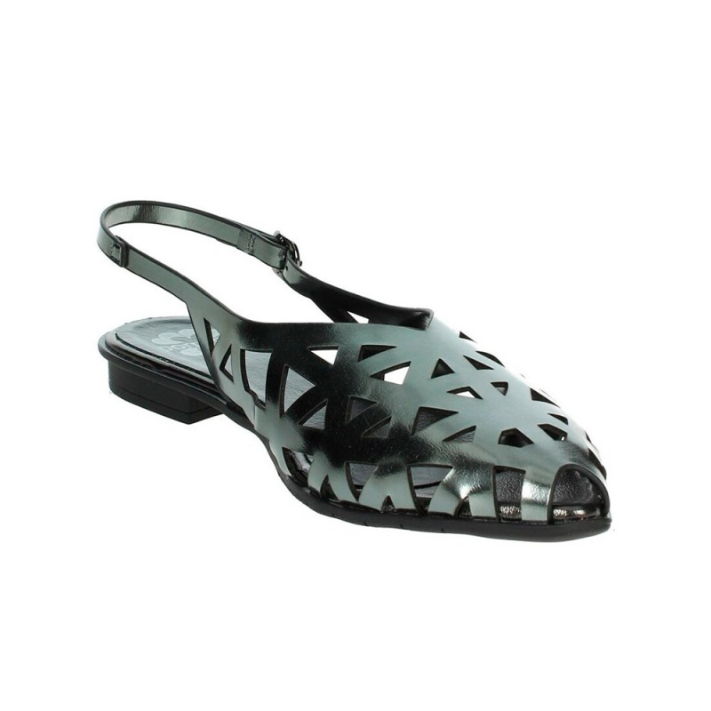 Sandalias Planas Mujer Porronet 7092 Plomo