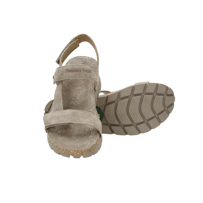 Sandalias Planas Mujer Panama Jack Selma Taupe