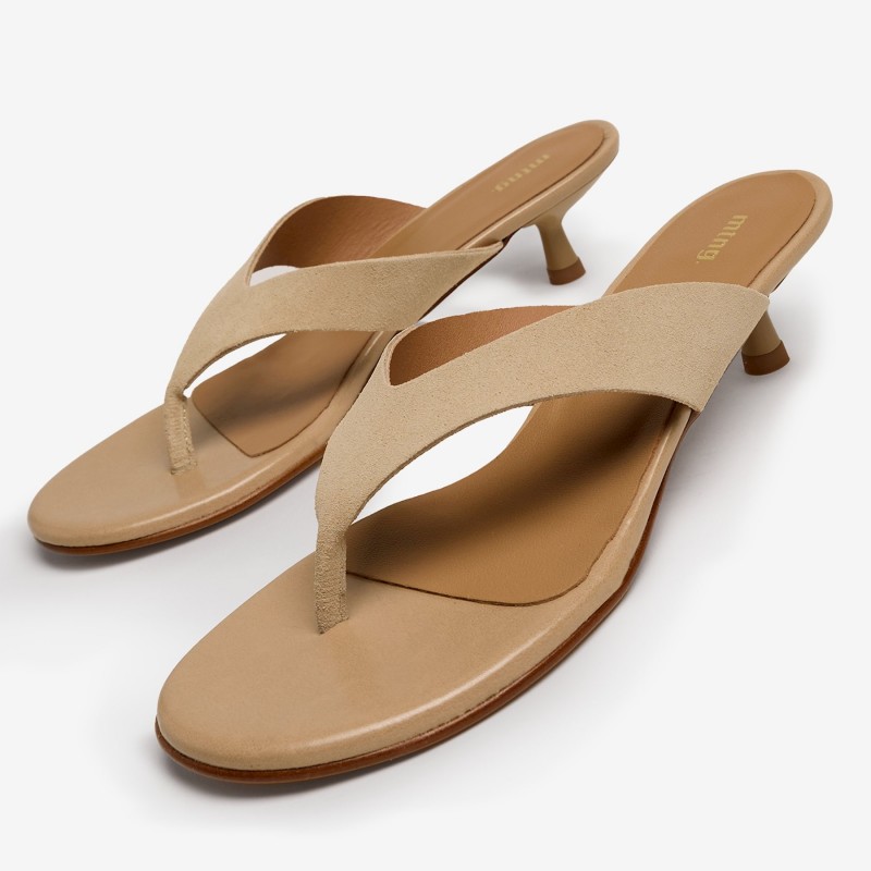 Sandalias Casual de Mujer MTNG KITTY Beige 63997