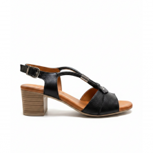 Sandalias de Tacón Mujer 48 Hrs 5105 Negro