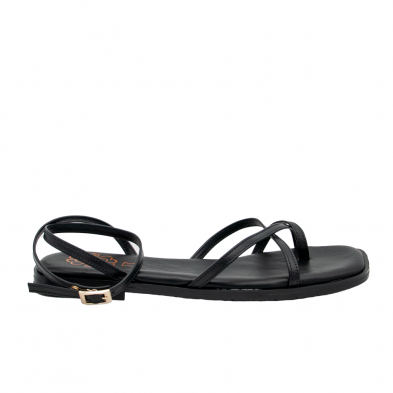 Sandalias Planas Mujer Porronet 3222 Negro