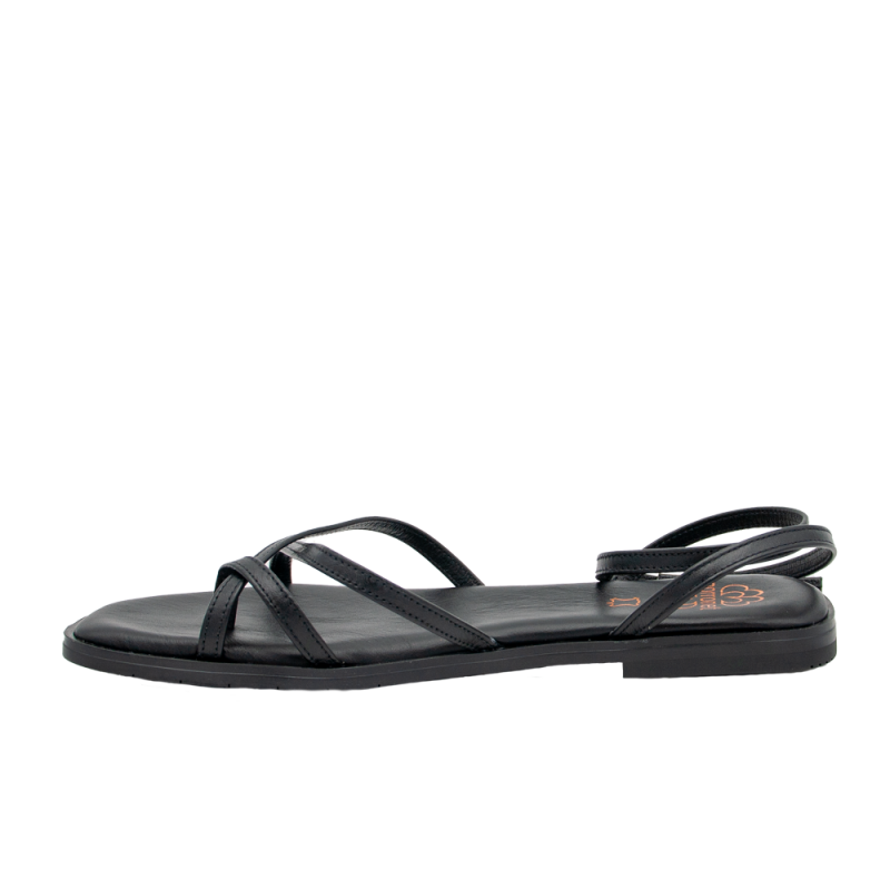 Sandalias Planas Mujer Porronet 3222 Negro