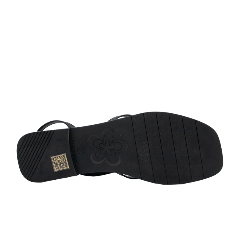 Sandalias Planas Mujer Porronet 3222 Negro