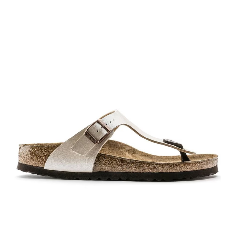 Sandalias Planas Mujer Birkenstock Gizeh Blanco