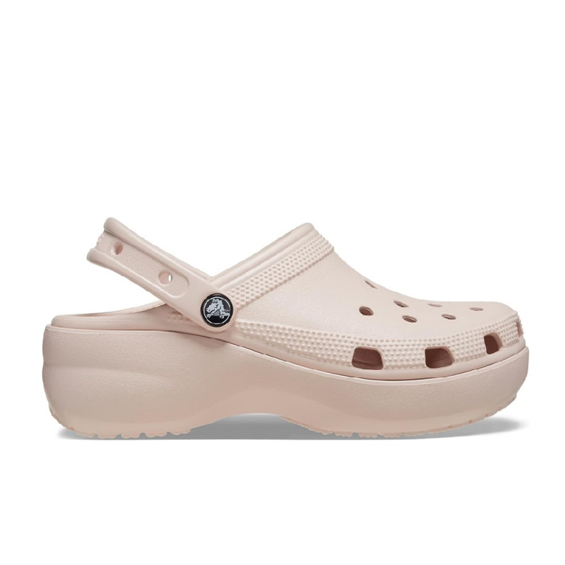 Sandalias Planas Mujer Crocs Classic Platform Clog W Rosa