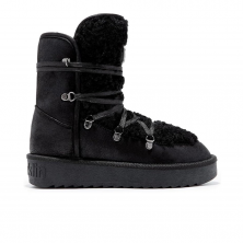 Flat Ankle Boots Women D.franklin Nordic Fur Black