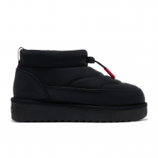 Flat Ankle Boots Women D.franklin Nordic Low Bomb Black