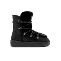 Botines Planos Mujer D.franklin Nordic Trk Fur Negro Negro