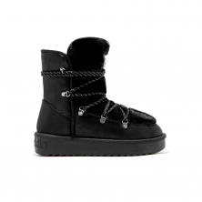 Bottines Plates Femme D.franklin Nordic Trk Fur Negro Noir