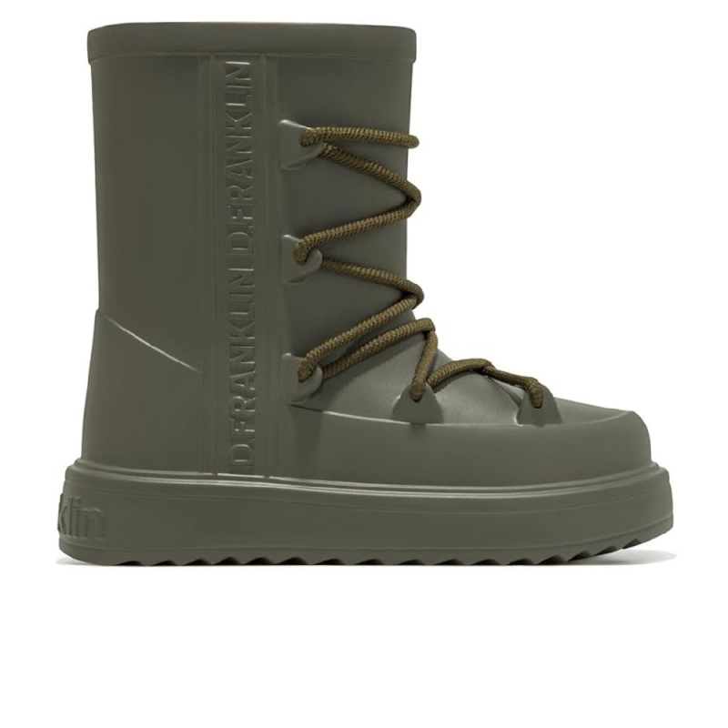 Botines Planos Mujer D.franklin Nevis Kaki