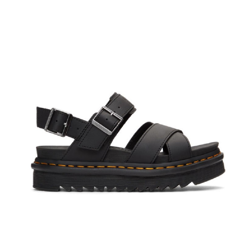 Sandalias Planas Mujer Dr. Martens Voss Ii Negro