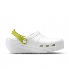 Sabots Femme Feliz Caminar Asana Blanc-Vert