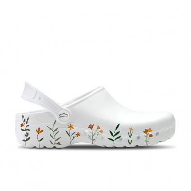 Zapatos De Sport Mujer Feliz Caminar Flotantes Sprig Blanco