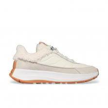 Sneakers Femme Fitflop F-Mode Flow Shearling-Mix Beige