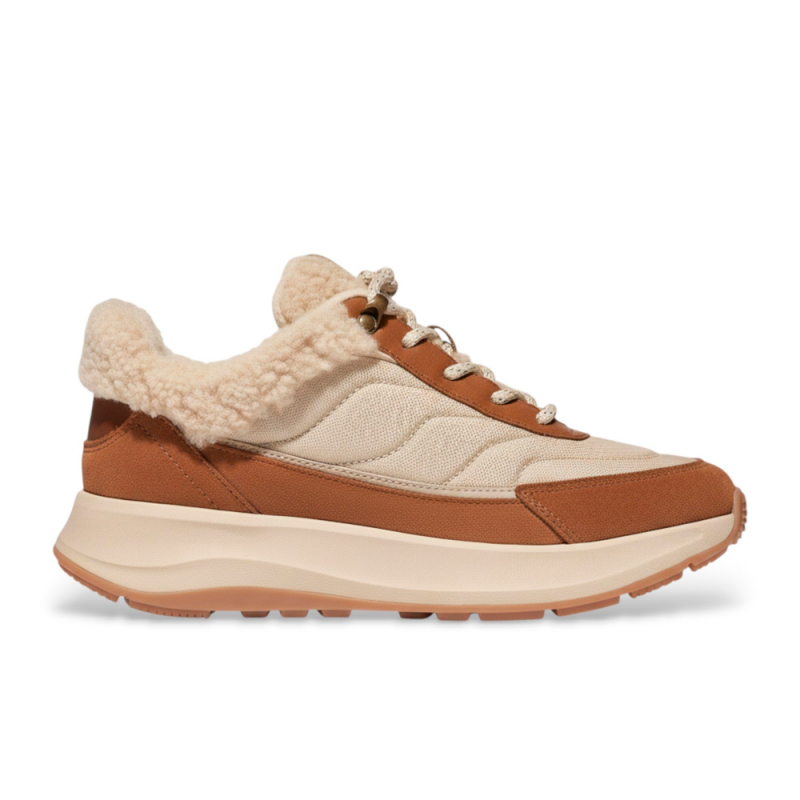 Sneakers Mujer Fitflop Flow Mix F-Mode Cuero