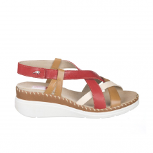 Keilschuhe Damen Fluchos F2135 Rot