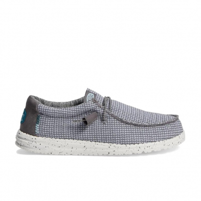 Zapatillas Lona Hombre Hey Dude Wally Sport Gris