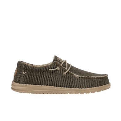 Zapatillas Lona Hombre Hey Dude Wally Braided Kaki