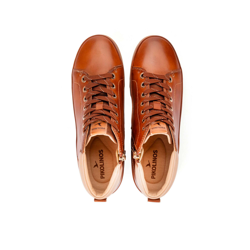 Botines Planos Mujer Pikolinos W3W-8825 Cuero