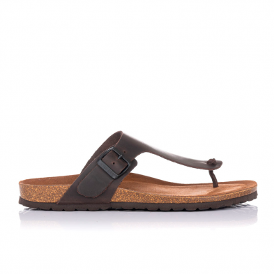 Sandalias Planas Hombre Inter-Bios 9510 Marron