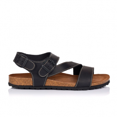 Sandalias Planas Hombre Inter-Bios 9557 Negro