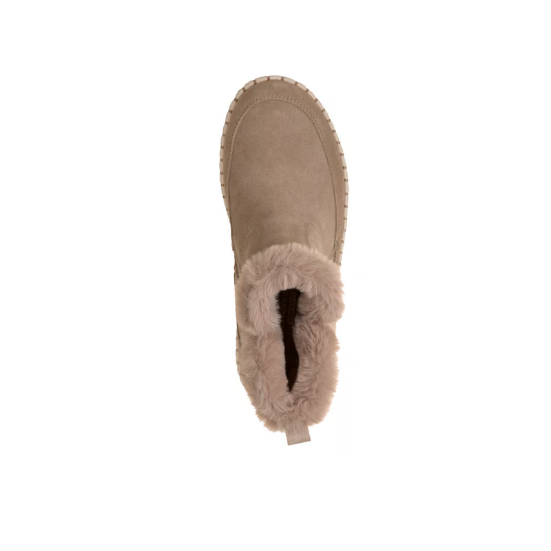 Botines Planos Mujer Skechers Wilshire Blvd - Fresh Zip Taupe