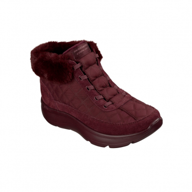Botines Planos Mujer Skechers On-The-Go Encore - Cozy Fit Me Burdeos