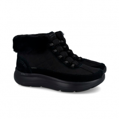 Botines Planos Mujer Skechers On-The-Go Encore - Cozy Fit Me Negro-Negro