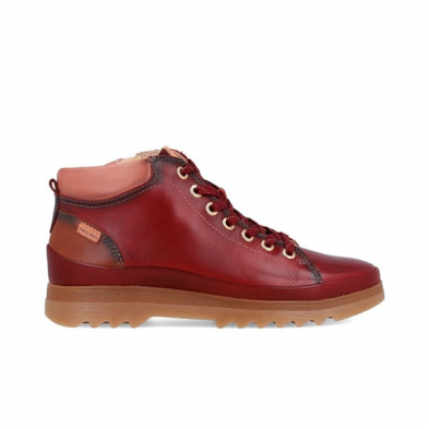 Botines Planos Mujer Pikolinos W3W-8825 Burdeos