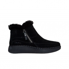 Botines Planos Mujer Skechers Wilshire Blvd - Fresh Zip Negro-Negro