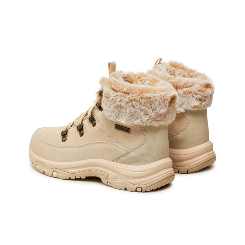 Botines Planos Mujer Skechers Trego-Snow Worries Natural
