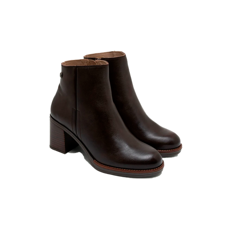 Botines de Tacón Mujer Porronet 4880 Moka