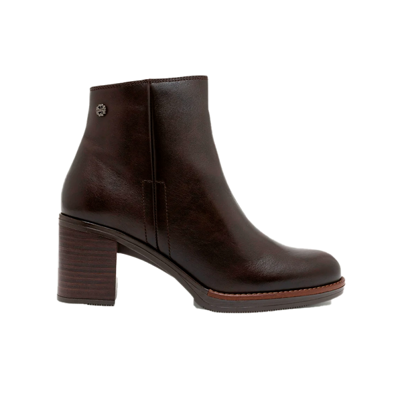 Botines de Tacón Mujer Porronet 4880 Moka