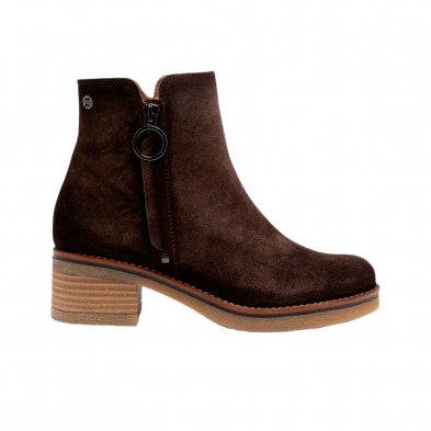 Botines de Tacón Mujer Porronet 4831 Moka